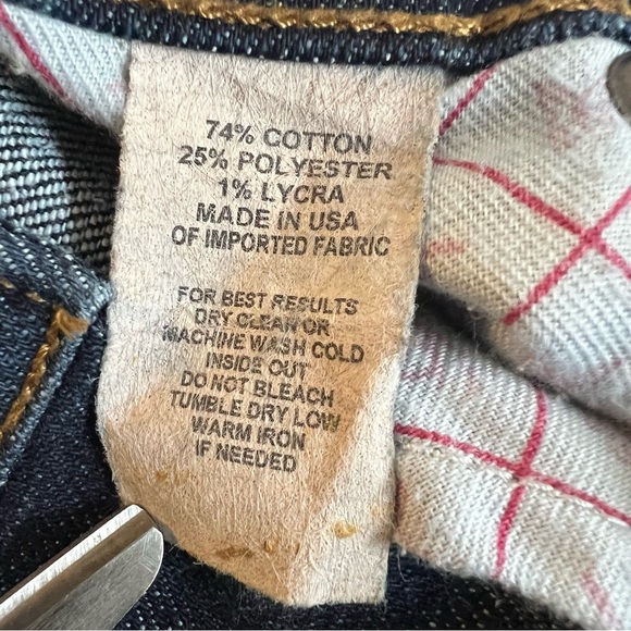 FRANKIE B. Denim My Boyfriends Jeans Low Rise Straight Leg Vintage Y2K Size 26 - Picture 10 of 11